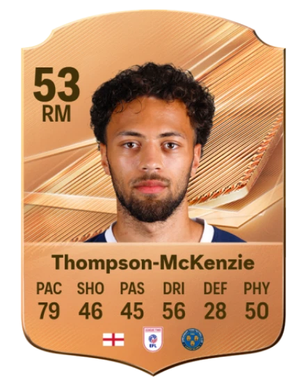 Thompson-McKenzie 53 Bronze RM FC 27 card