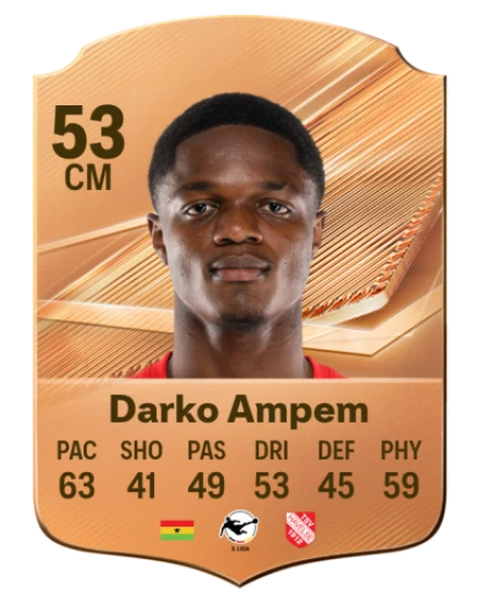 Darko Ampem 53 Bronze CM FC 27 card