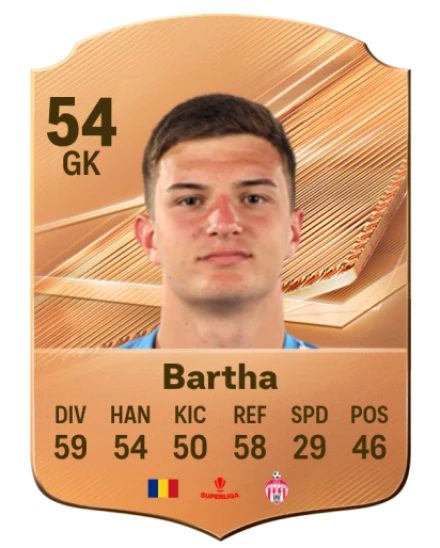 Bartha 54 Bronze GK FC 27 card