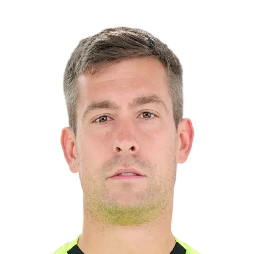 Aitor Fernández 77 Gold GK FC 27 card