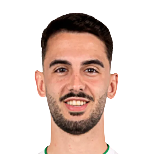 Andrés Martín 77 Gold RW FC 27 card